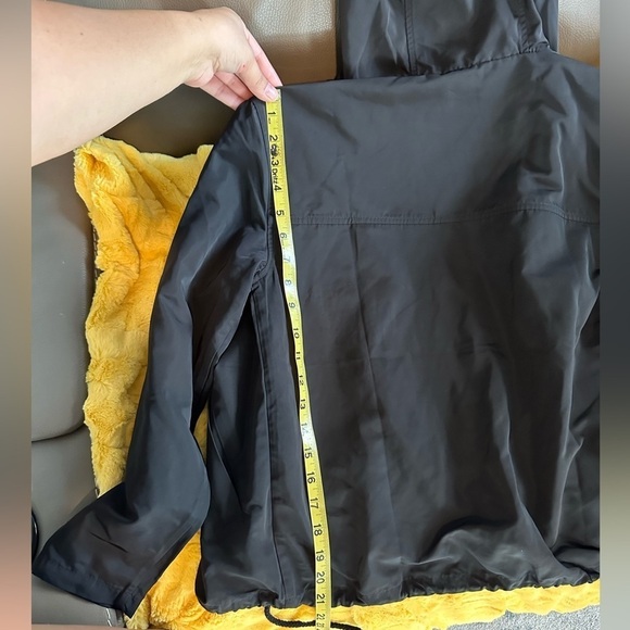 Black Michael Kors jacket🖤MK LOGO windbreaker gold zipper black zip up hoodie - Picture 12 of 14